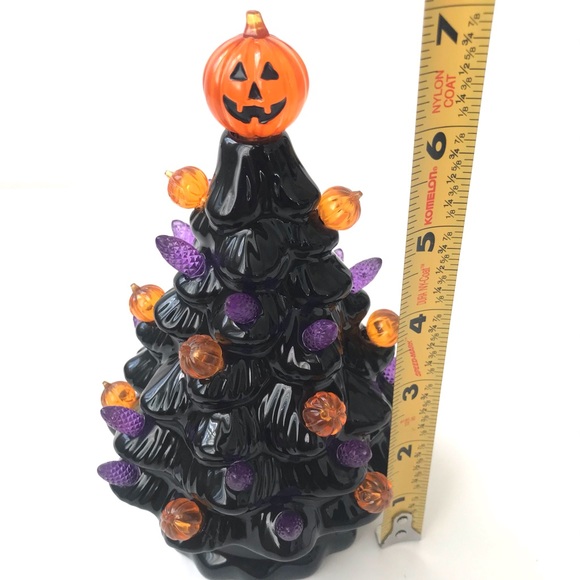 🖤New🧡 Retro💜 Small Ceramic Halloween Tree - Picture 9 of 12